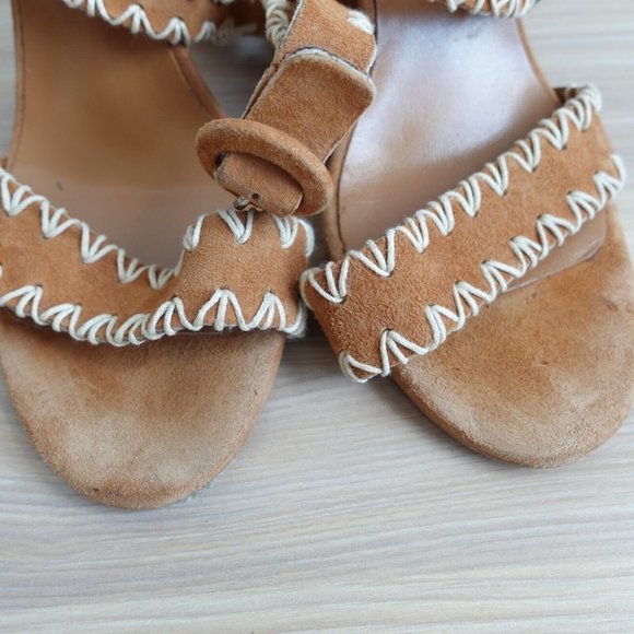 Bagatt Shoes Women Leather Size 39 Sandals Ankle Strap Heel Brown 8.5 Boho ITALY - Picture 8 of 15